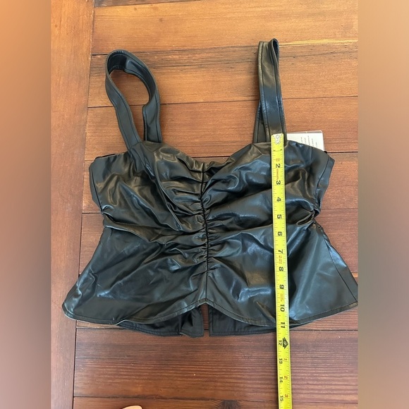 A.L.C Leather Top Lauryn II Top - Picture 11 of 11